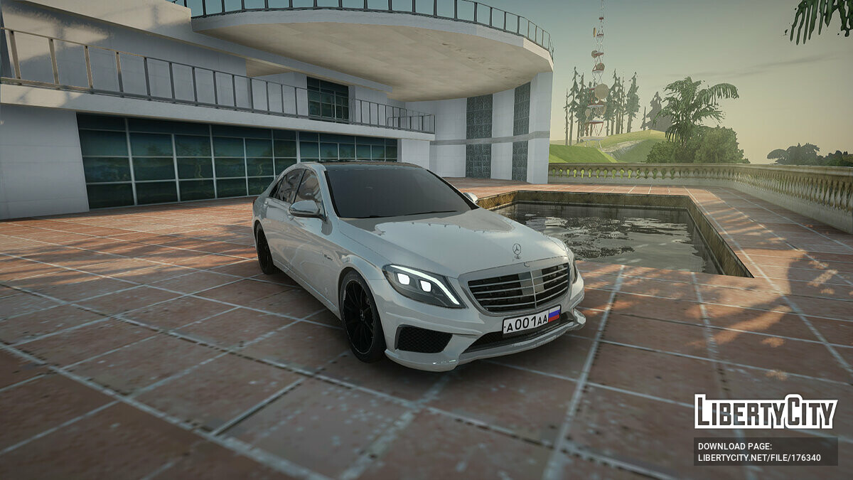 Скачать Mercedes-Benz S-Class для GTA San Andreas