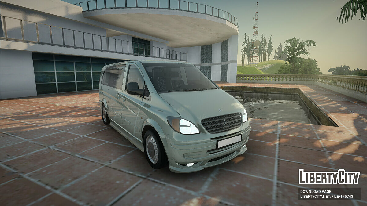 Скачать Mercedes-Benz Vito для GTA San Andreas