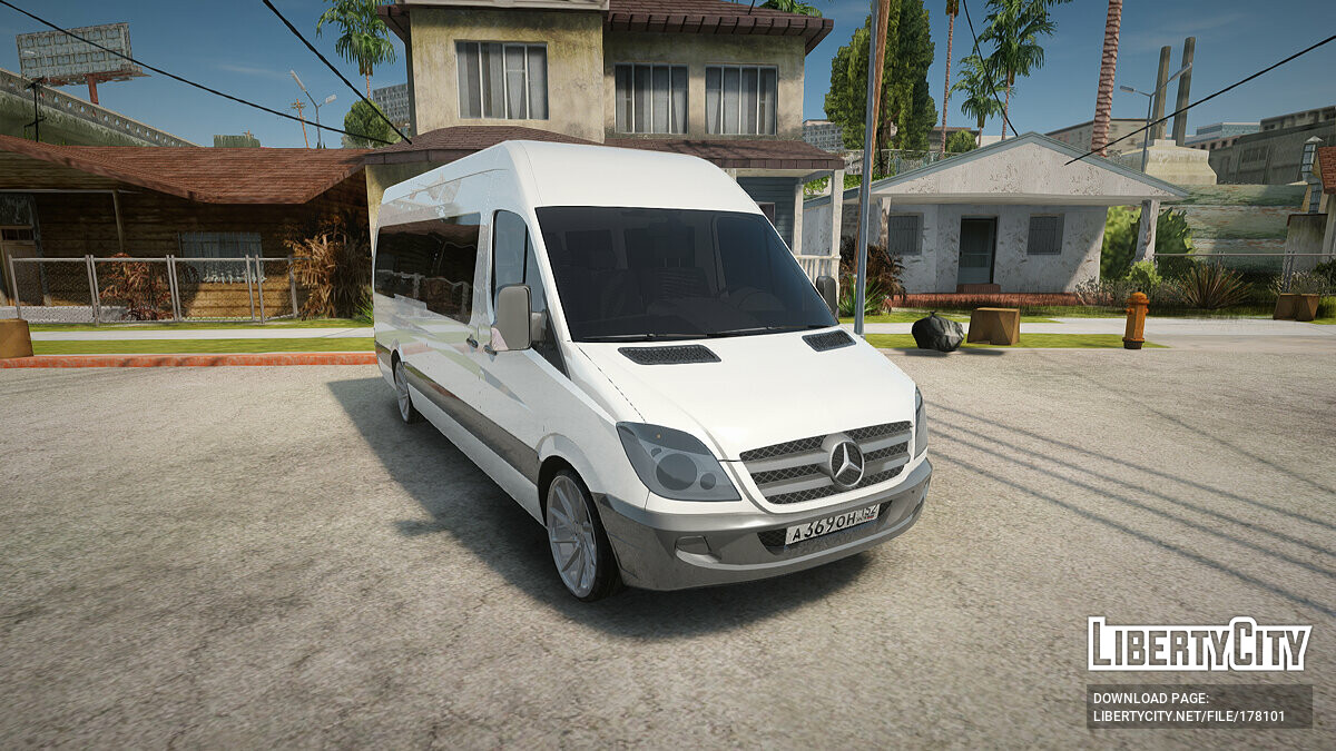 Скачать Mercedes-Benz Sprinter для GTA San Andreas