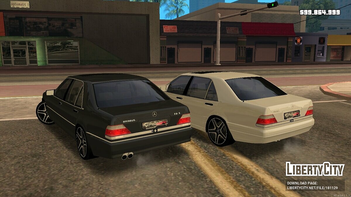 Скачать Mercedes-Benz W140 + CCD для GTA San Andreas