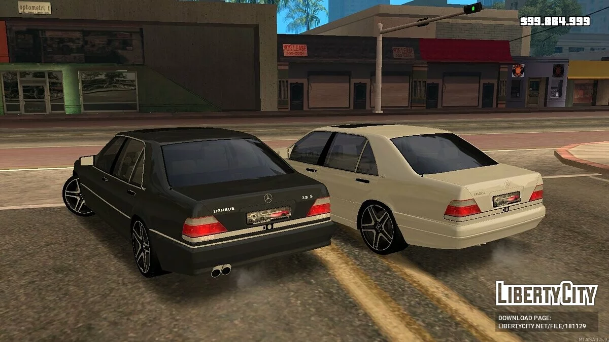 Mercedes-Benz W140 + CCD / GTA San Andreas