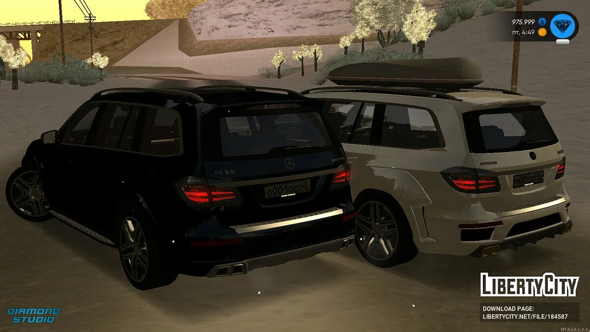 Mercedes-Benz GL63 + CCD / GTA San Andreas