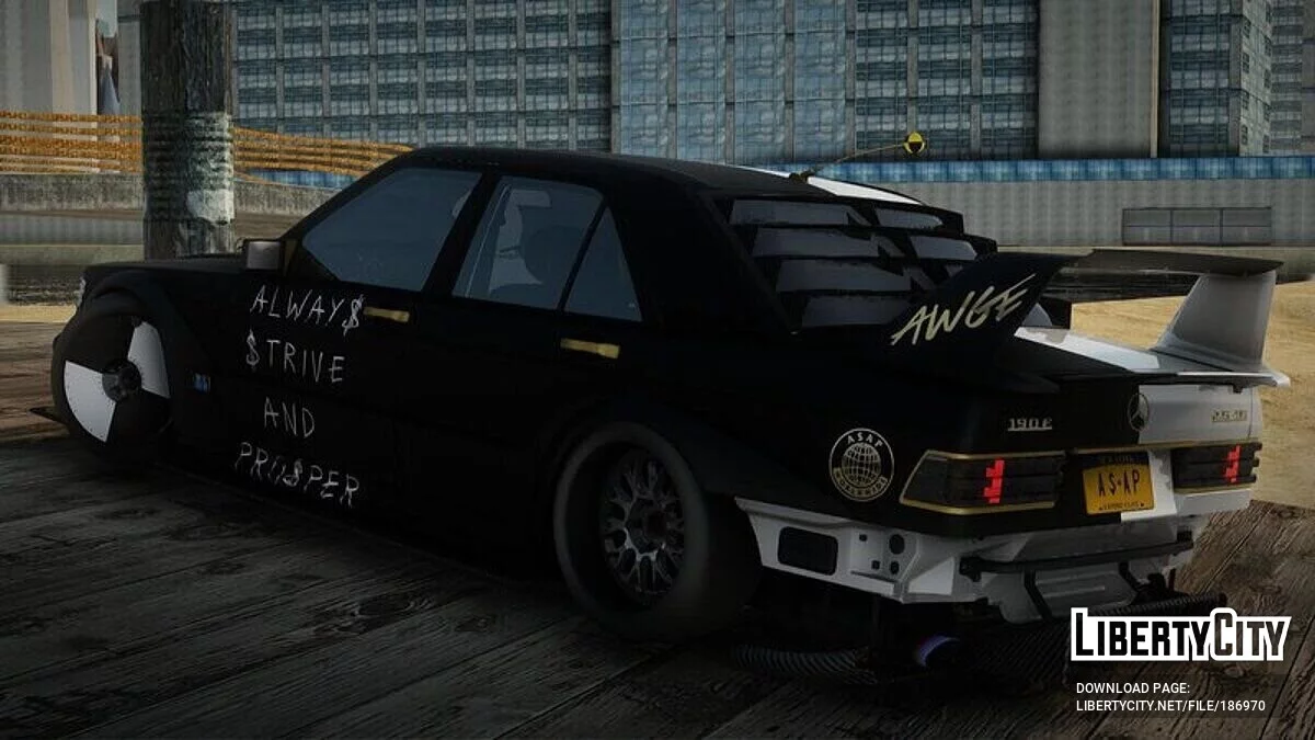 Mercedes-Benz 190E 2.5-16 [A$AP Rocky] / GTA San Andreas