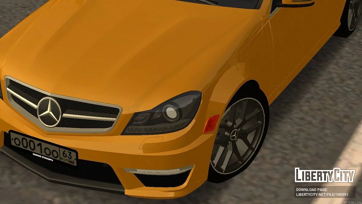 Mercedes-Benz C63 W204 + CCD / GTA San Andreas