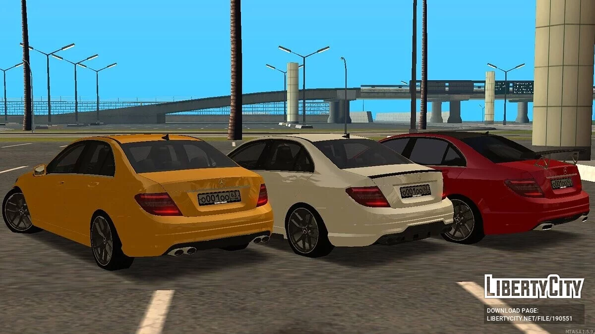 Mercedes-Benz C63 W204 + CCD / GTA San Andreas