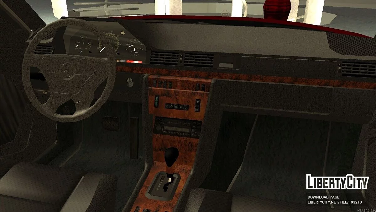 Mercedes-Benz W124 E500 + CCD / GTA San Andreas