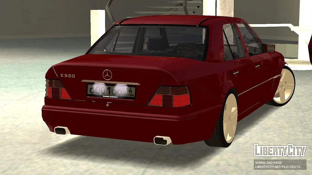 Mercedes-Benz W124 E500 + CCD / GTA San Andreas