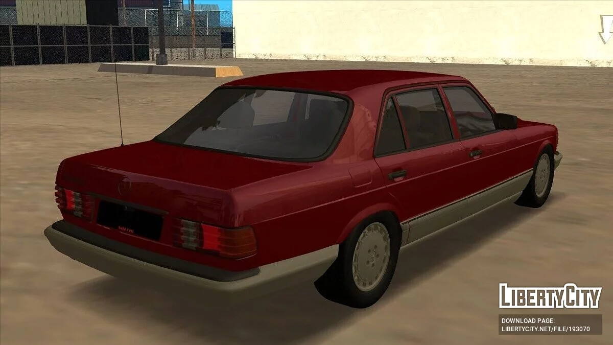 Mercedes-Benz W126 + CCD / GTA San Andreas