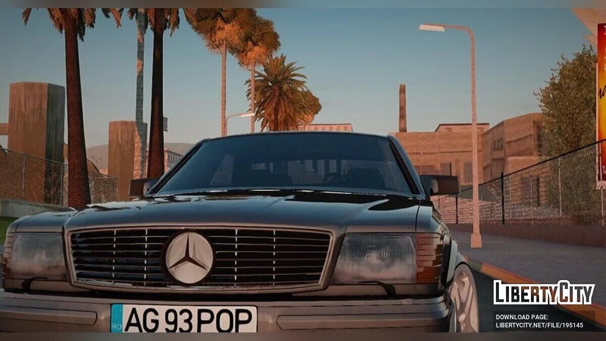 Mercedes-Benz 500 SEC (C126) - Pope Mobilul / GTA San Andreas