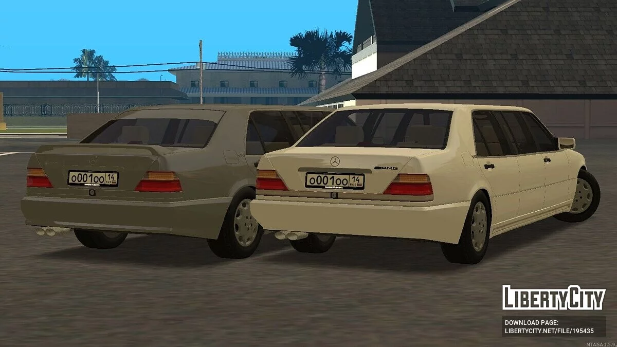 Mercedes-Benz W140 Pullman + CCD / GTA San Andreas