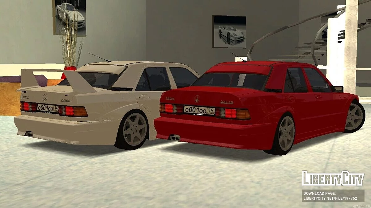 Mercedes-Benz 190E + CCD / GTA San Andreas