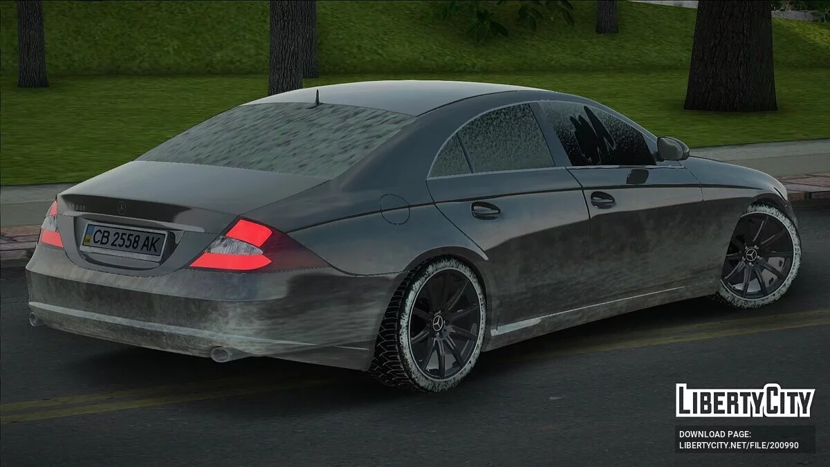 Mercedes-Benz CLS500 в снегу / GTA San Andreas