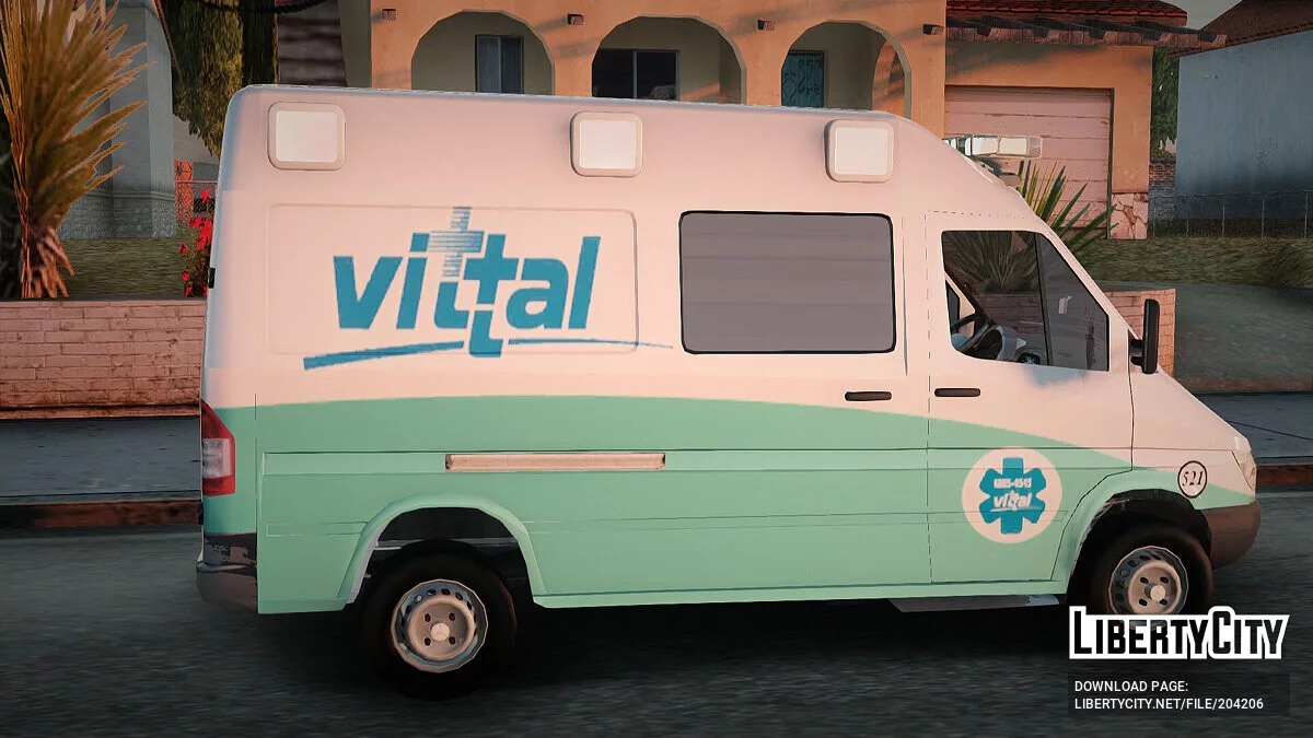 Mercedes-Benz Sprinter Ambulance Vittal / GTA San Andreas