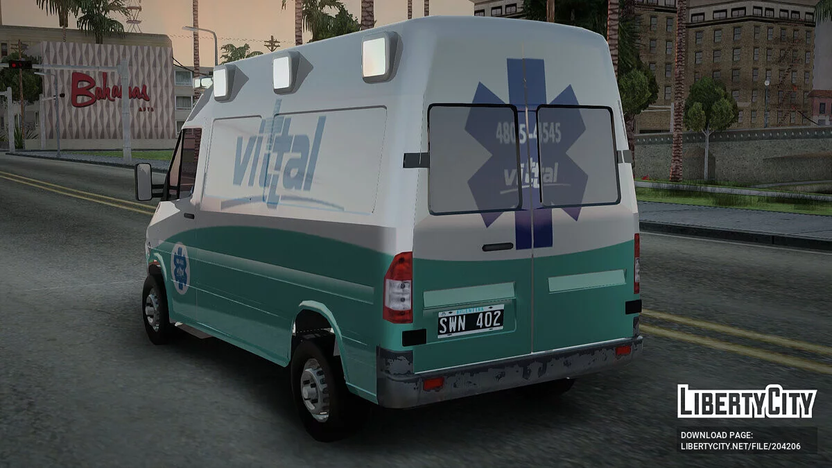 Mercedes-Benz Sprinter Ambulance Vittal / GTA San Andreas
