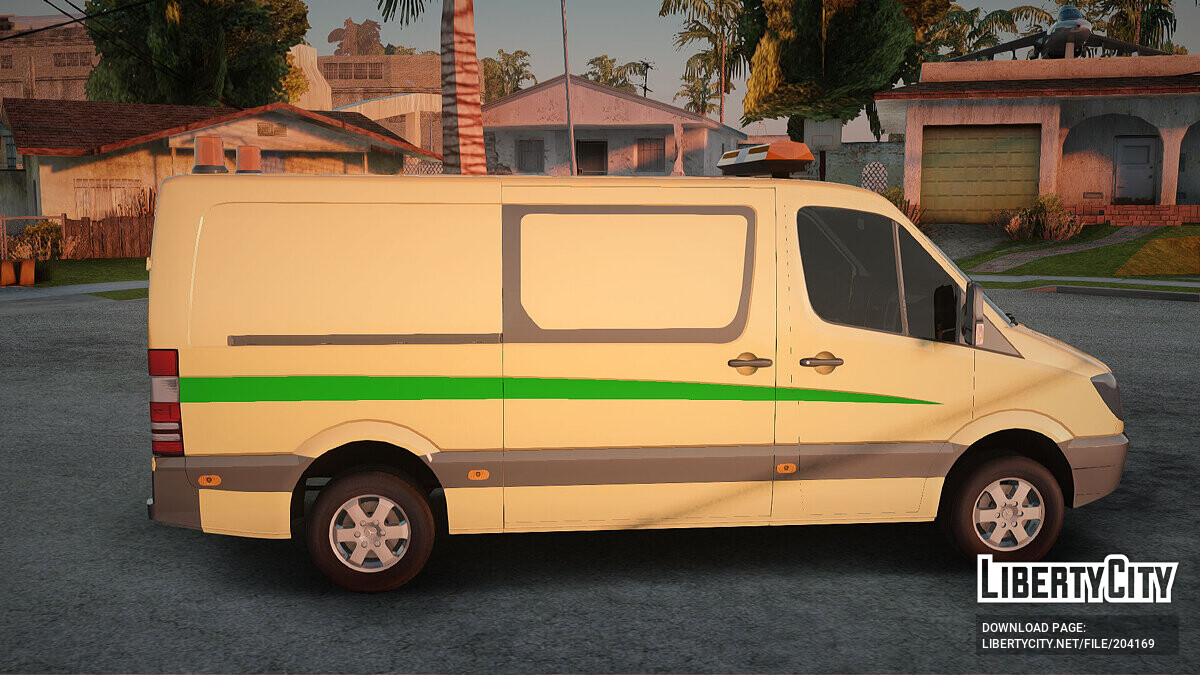 Скачать Mercedes-Benz Sprinter Инкассация России для GTA San Andreas