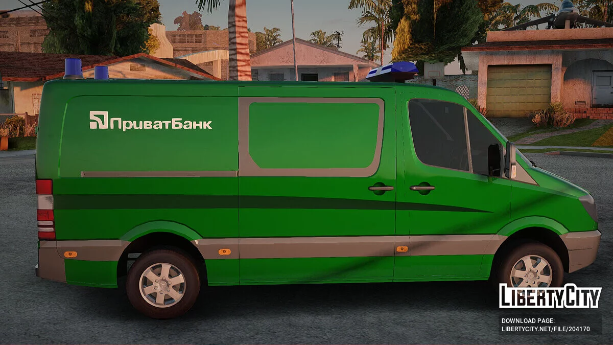 Mercedes-Benz Sprinter ПриватБанк / GTA San Andreas