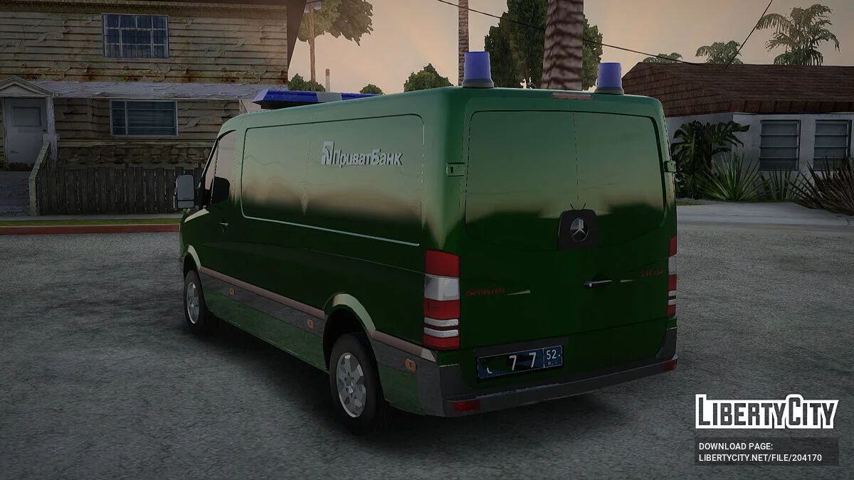 Mercedes-Benz Sprinter ПриватБанк / GTA San Andreas