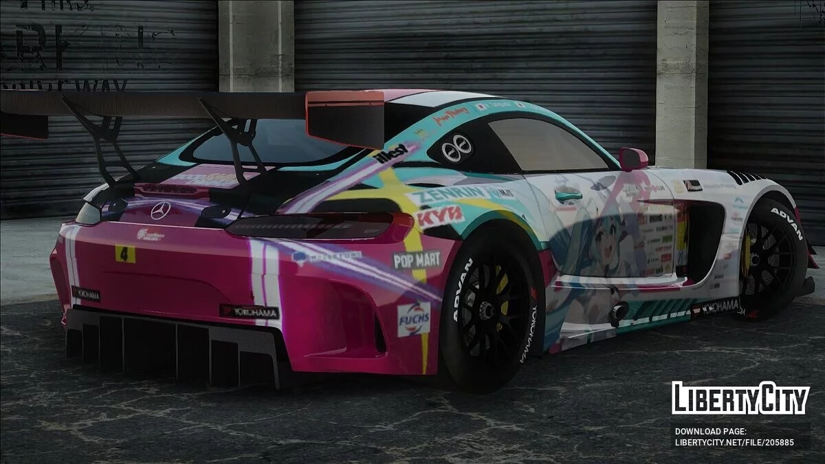 Mercedes-BENZ AMG GT3 GOODSMILE RACING 2024 MIKU / GTA San Andreas