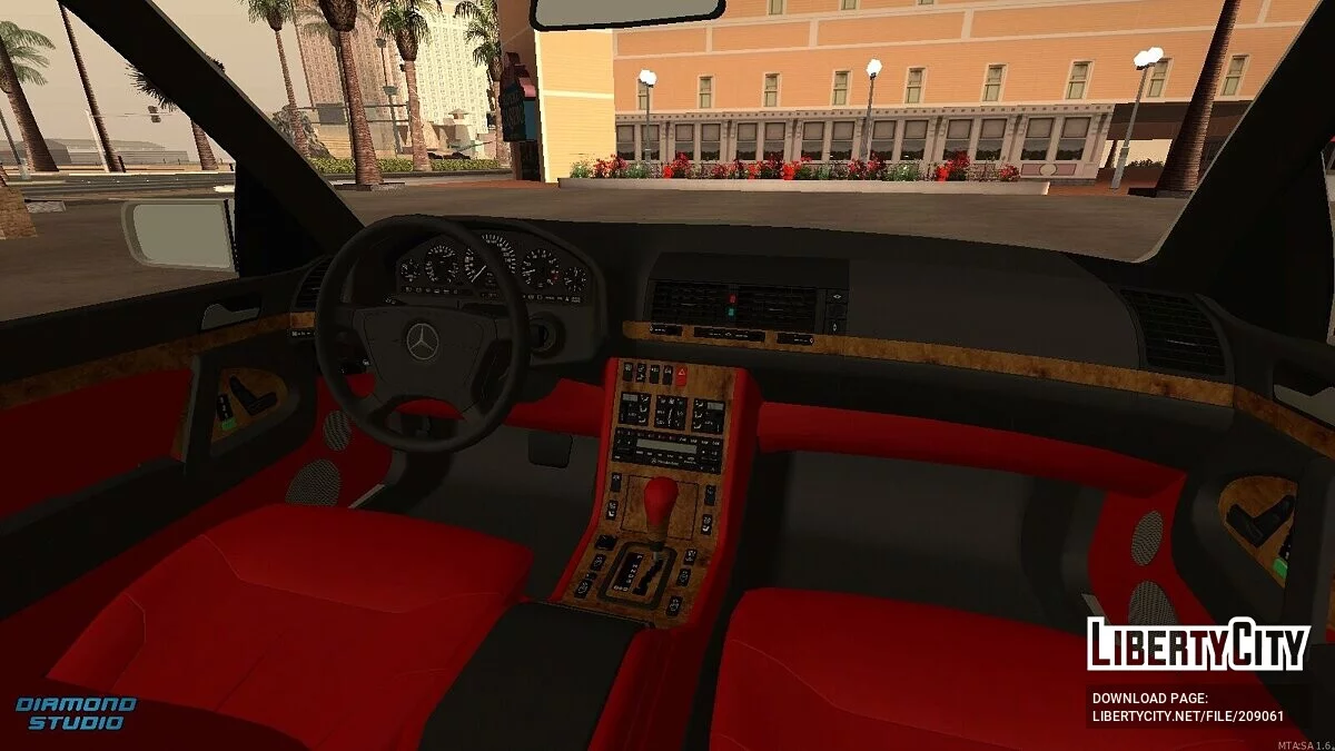 Mercedes-Benz W140 S600 + CCD / GTA San Andreas