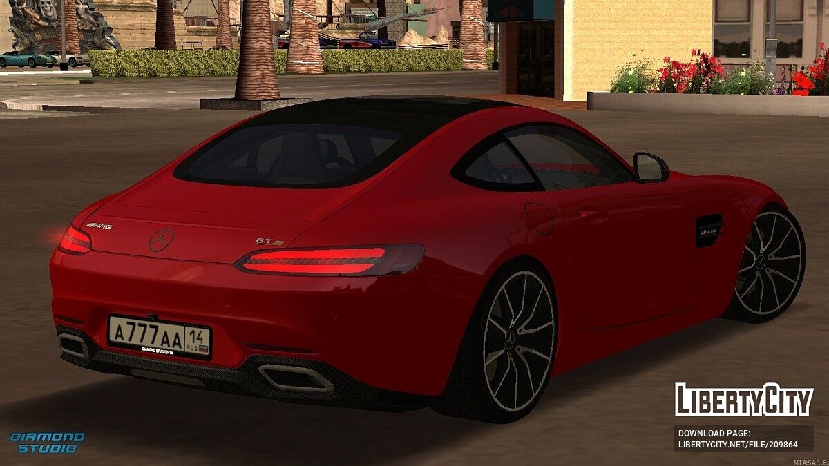 Скачать Mercedes-Benz AMG GT + CCD для GTA San Andreas