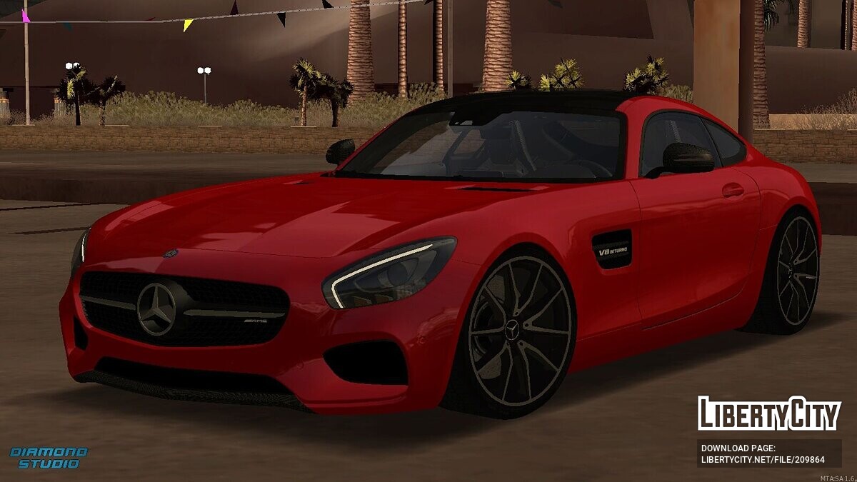 Скачать Mercedes-Benz AMG GT + CCD для GTA San Andreas