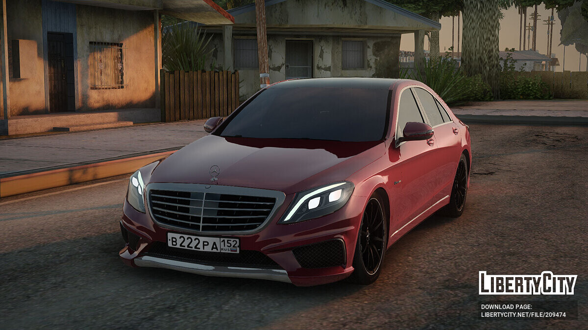 Скачать Mercedes-Benz S 63 AMG (W221) для GTA San Andreas