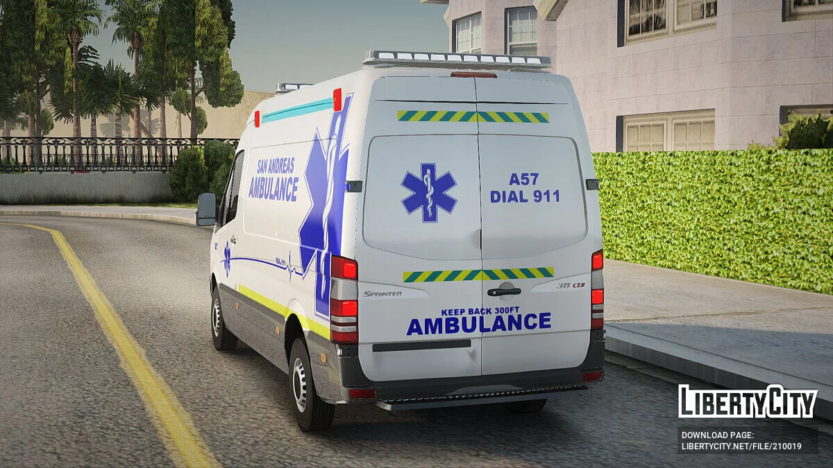 Mercedes-Benz Sprinter (San Andreas Ambulance) / GTA San Andreas