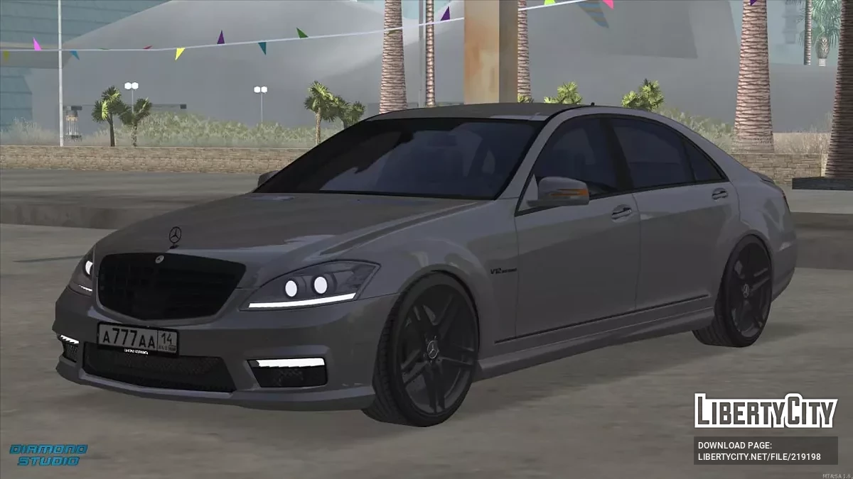 Mercedes-Benz S65 W221 + CCD / GTA San Andreas
