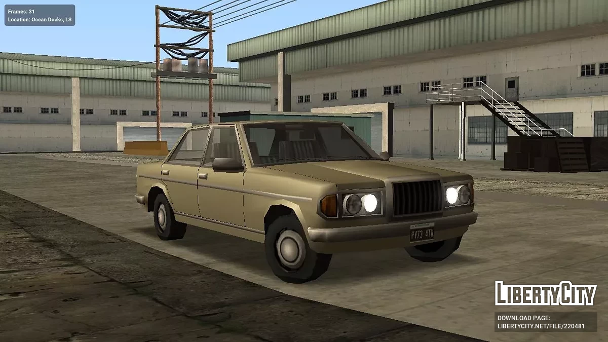 Admiral 300D W123 (как Mercedes-Benz) / GTA San Andreas