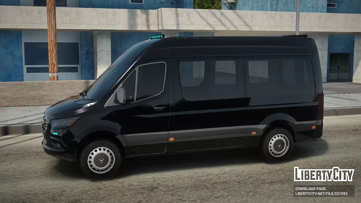 Mercedes-Benz Sprinter Road Worker / GTA San Andreas