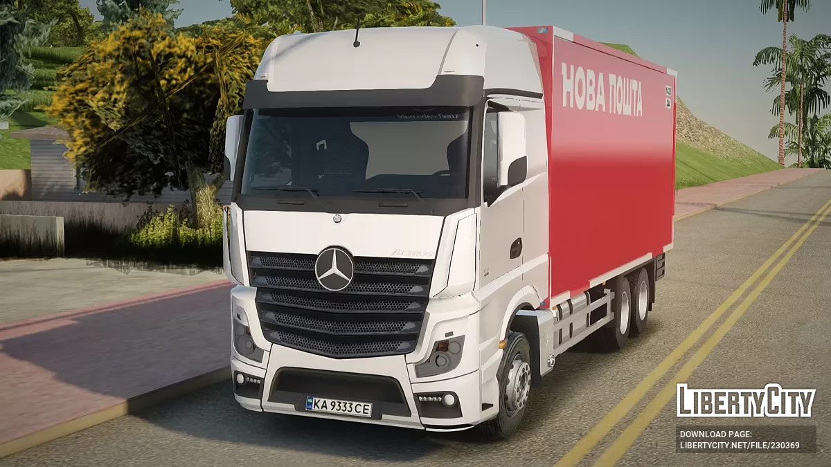 Mercedes-Benz Actros MP4 Новая Почта / GTA San Andreas