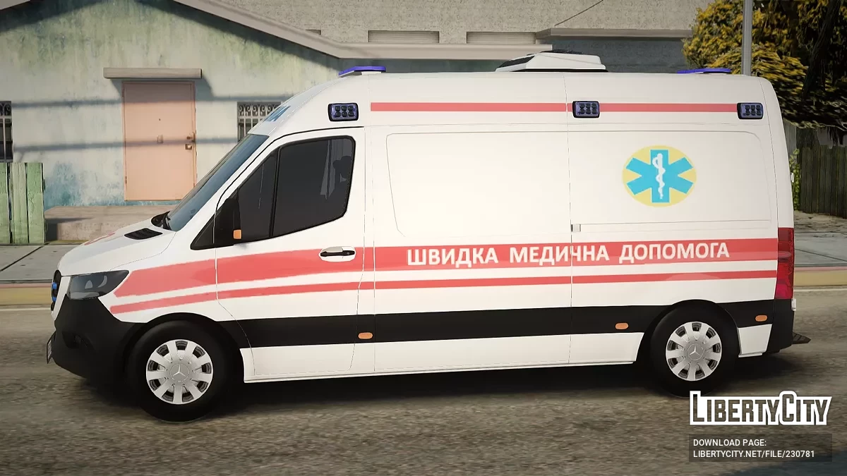 Mercedes-Benz Sprinter 416 CDI Скорая Помощь Украины / GTA San Andreas