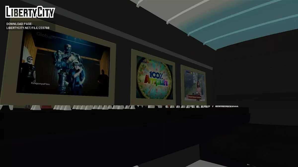 Мобильная телестудия Global TV (GTV Indonesia) / GTA San Andreas