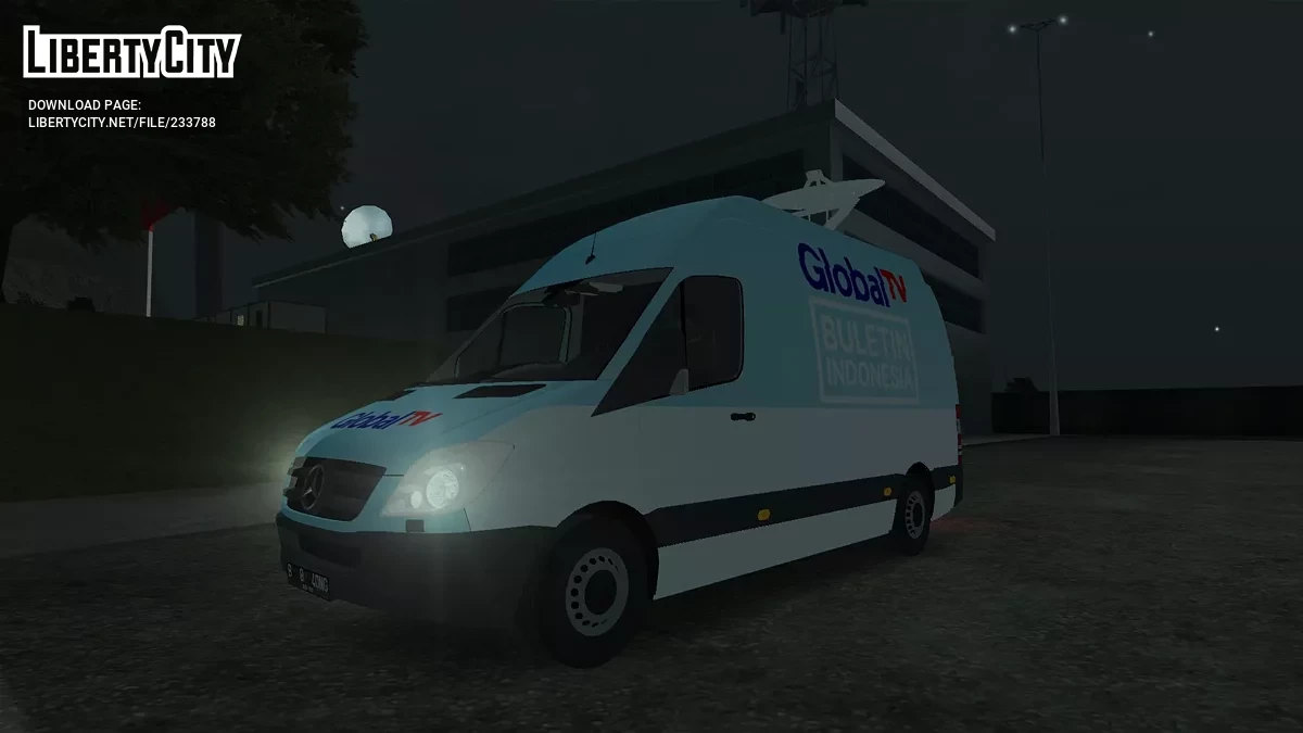 Мобильная телестудия Global TV (GTV Indonesia) / GTA San Andreas