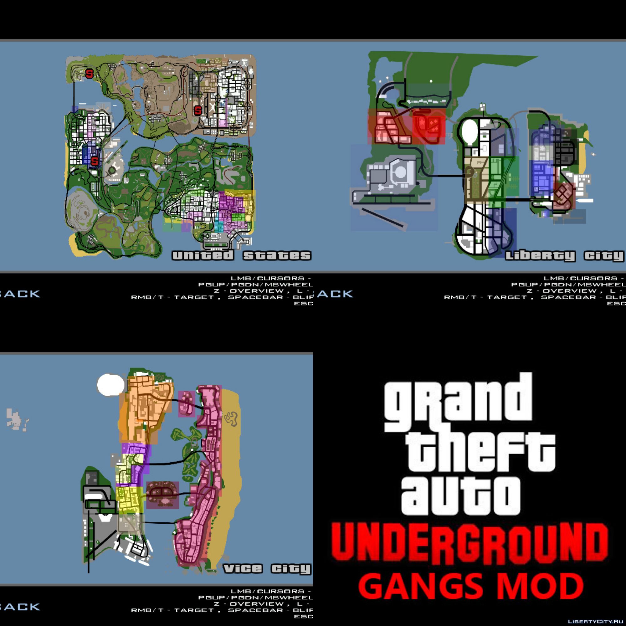 Gta sa underground карта