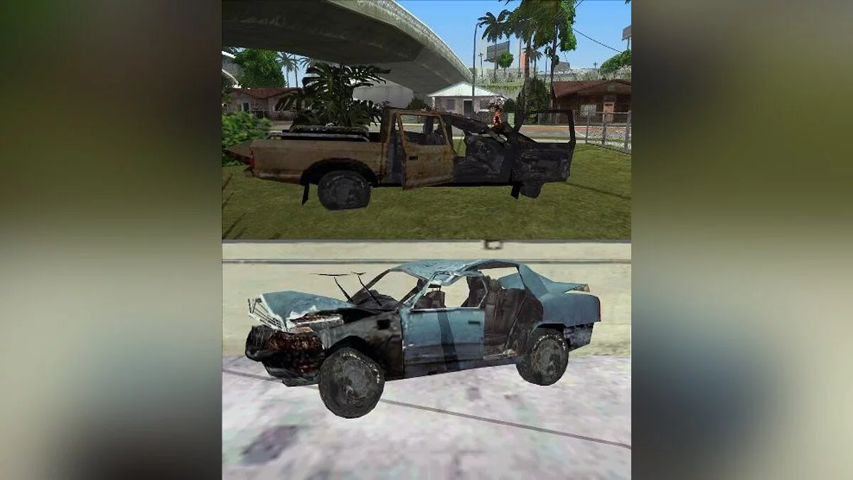 Разбитые авто / GTA San Andreas