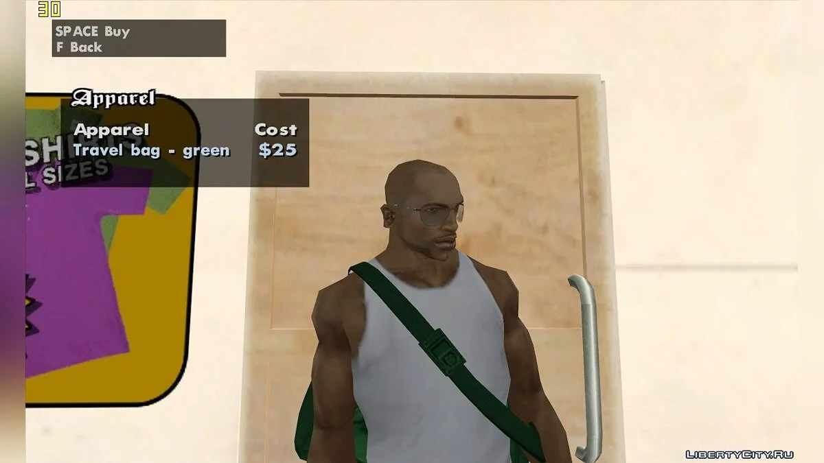 GTA IV Travel bag to GTA SA / GTA San Andreas
