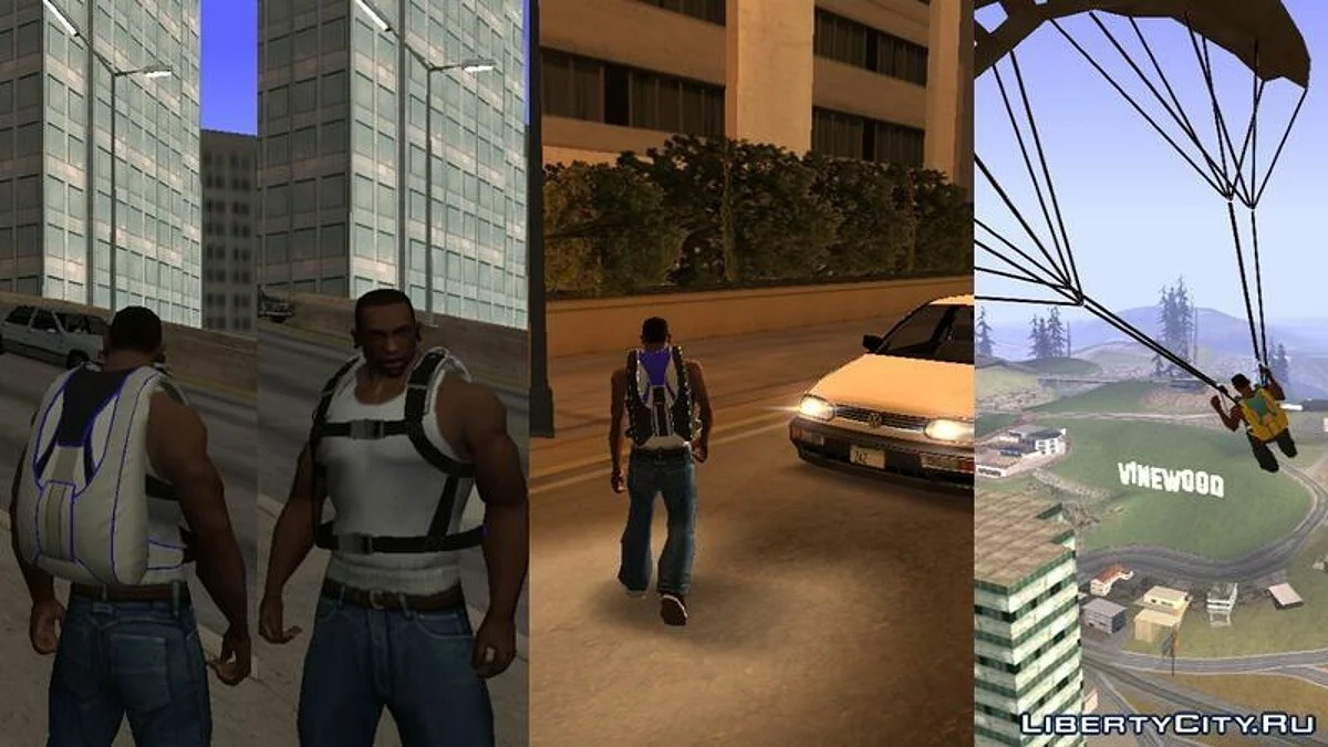 V to SA Parachute Pack V2 / GTA San Andreas