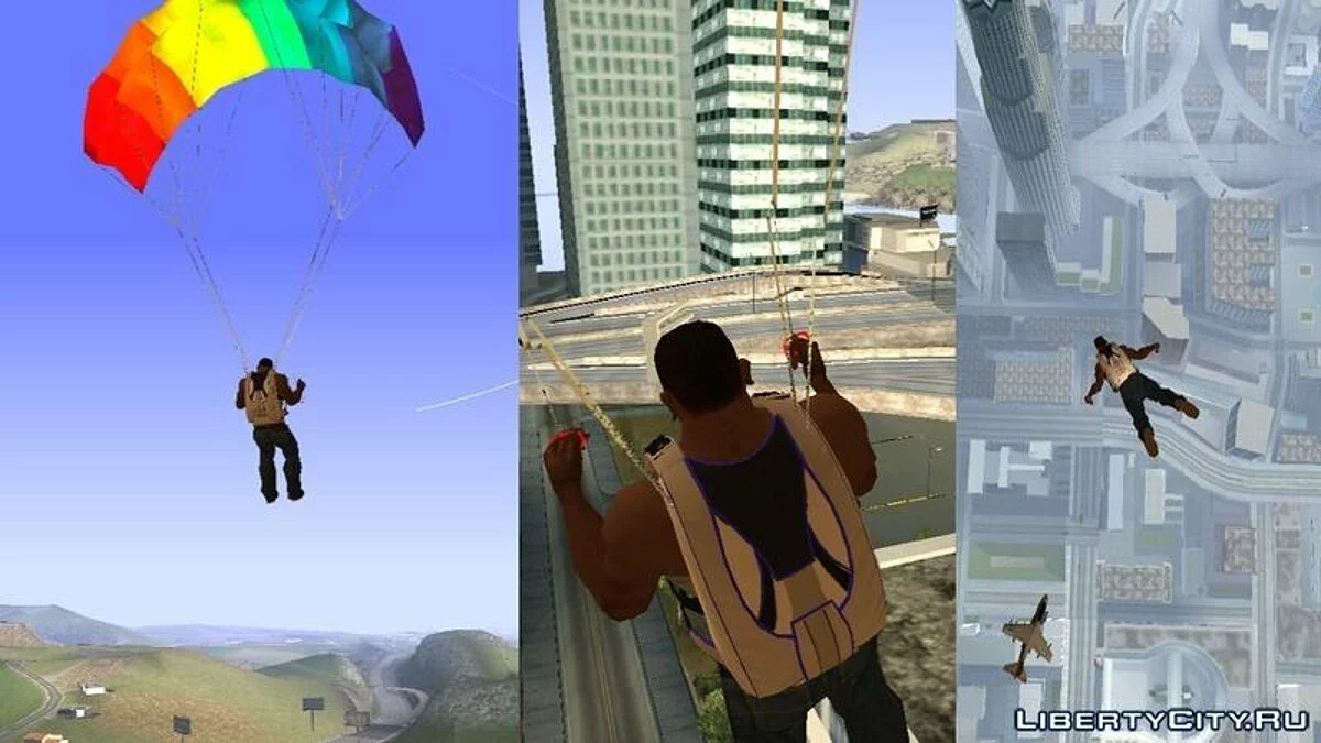 V to SA Parachute Pack V2 / GTA San Andreas