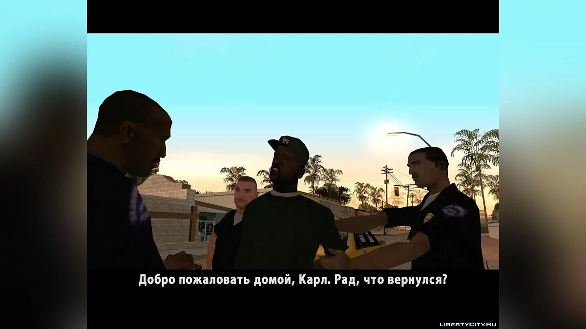 Мод заменяющий CJ'я в катсценах на любого персонажа / GTA San Andreas