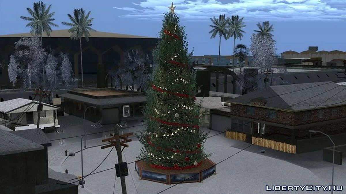 Новогодние (рождественские) ели из GTA V / GTA San Andreas