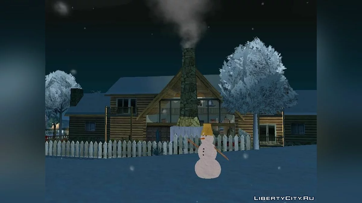 Снеговики во всех городах / GTA San Andreas