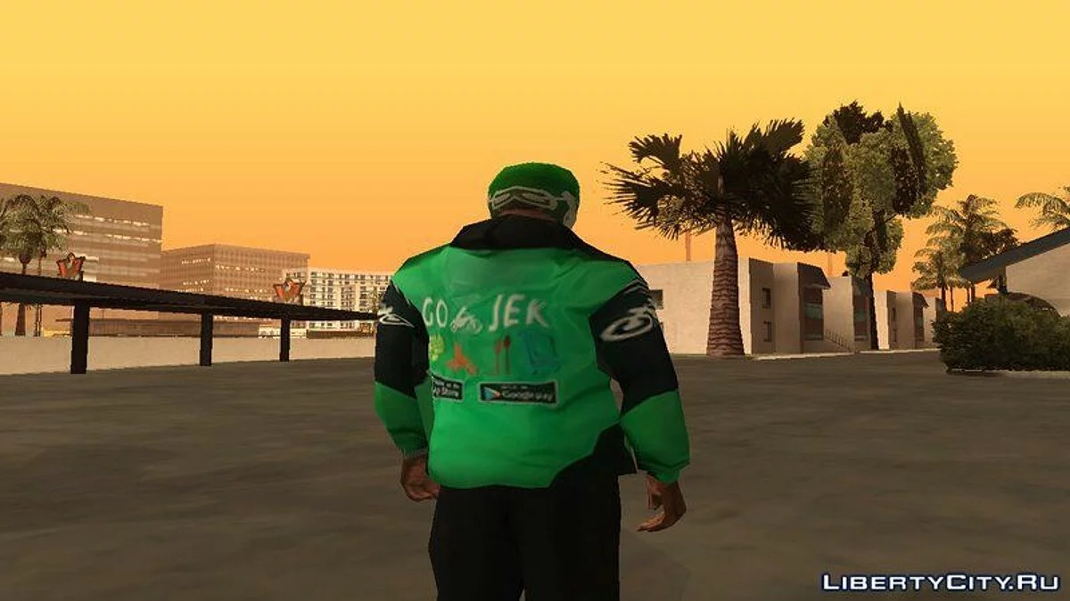 Go-Jek Kit (Helmet, Jacket, Motorcycle) / GTA San Andreas