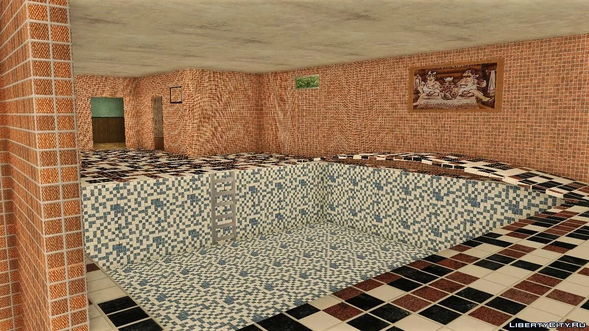 Новая Баня с интерьером в Лыткарино в Криминальной России / GTA San Andreas