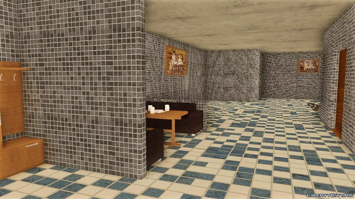Новая Баня с интерьером в Лыткарино в Криминальной России / GTA San Andreas