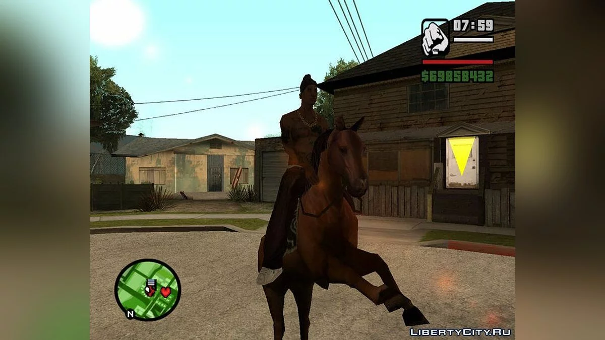 Езда на лошади / GTA San Andreas