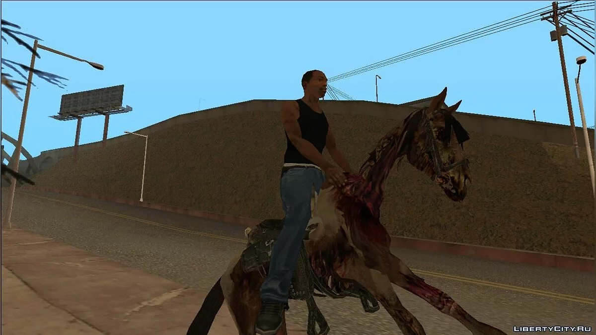 Лошадь-зомби из игры Red Dead Redemption / GTA San Andreas