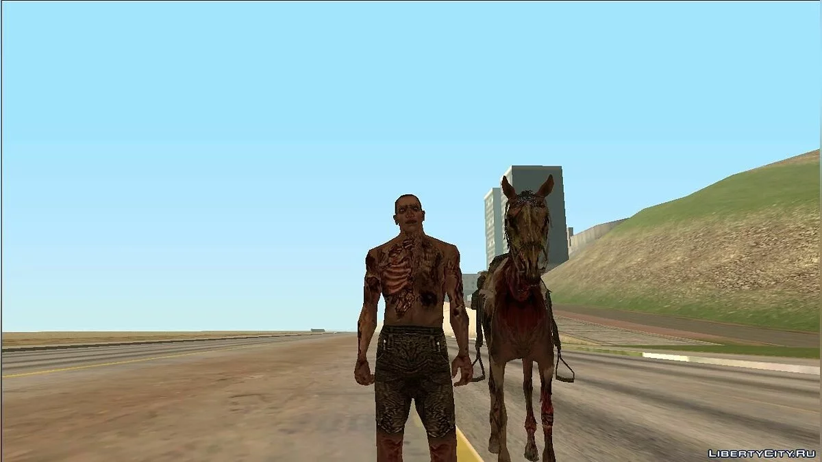 Лошадь-зомби из игры Red Dead Redemption / GTA San Andreas