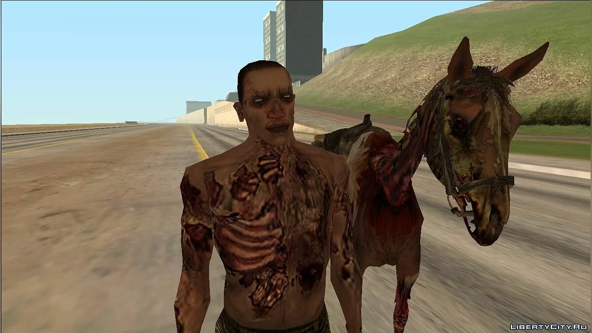 Лошадь-зомби из игры Red Dead Redemption / GTA San Andreas