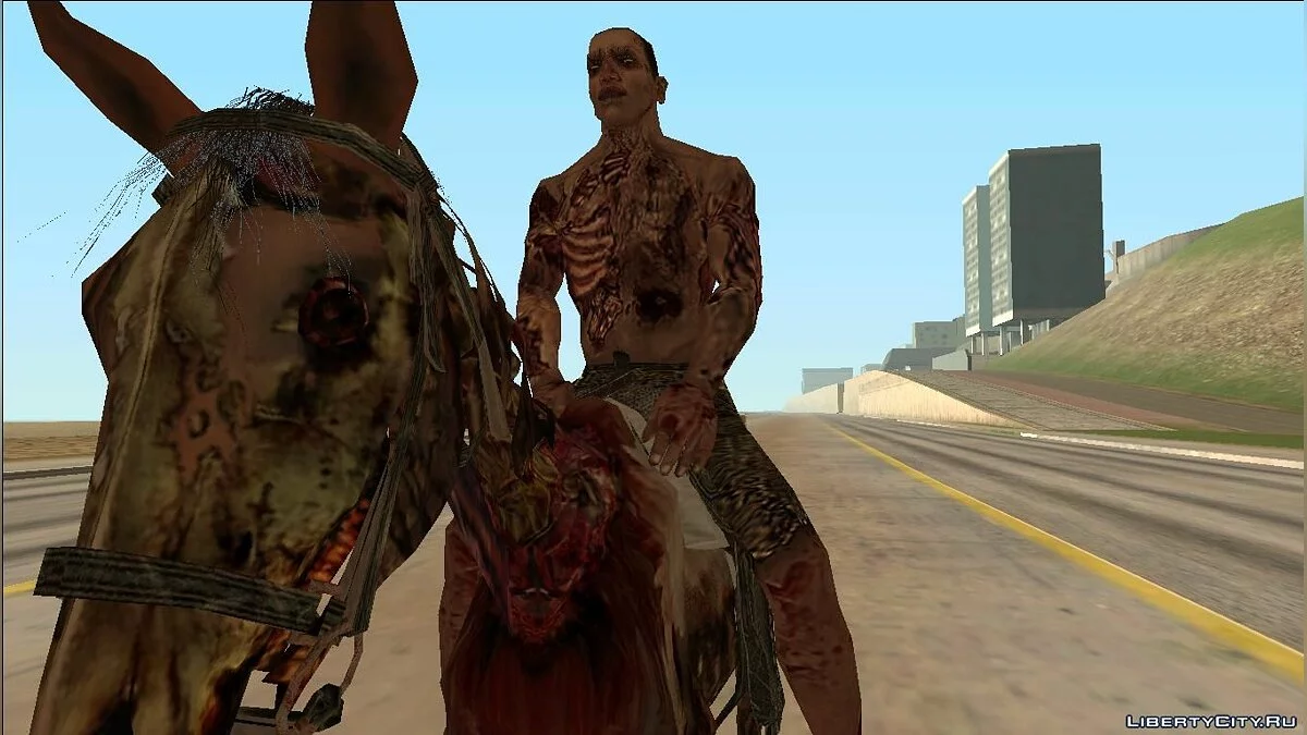 Лошадь-зомби из игры Red Dead Redemption / GTA San Andreas